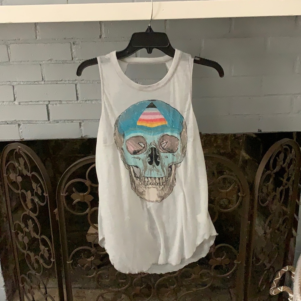Chaser racerback tank with open back